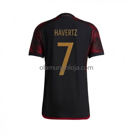 Camisola Alemanha Havertz 7 Homem Equipamento Segundo Copa do Mundo 2022 Manga Curta